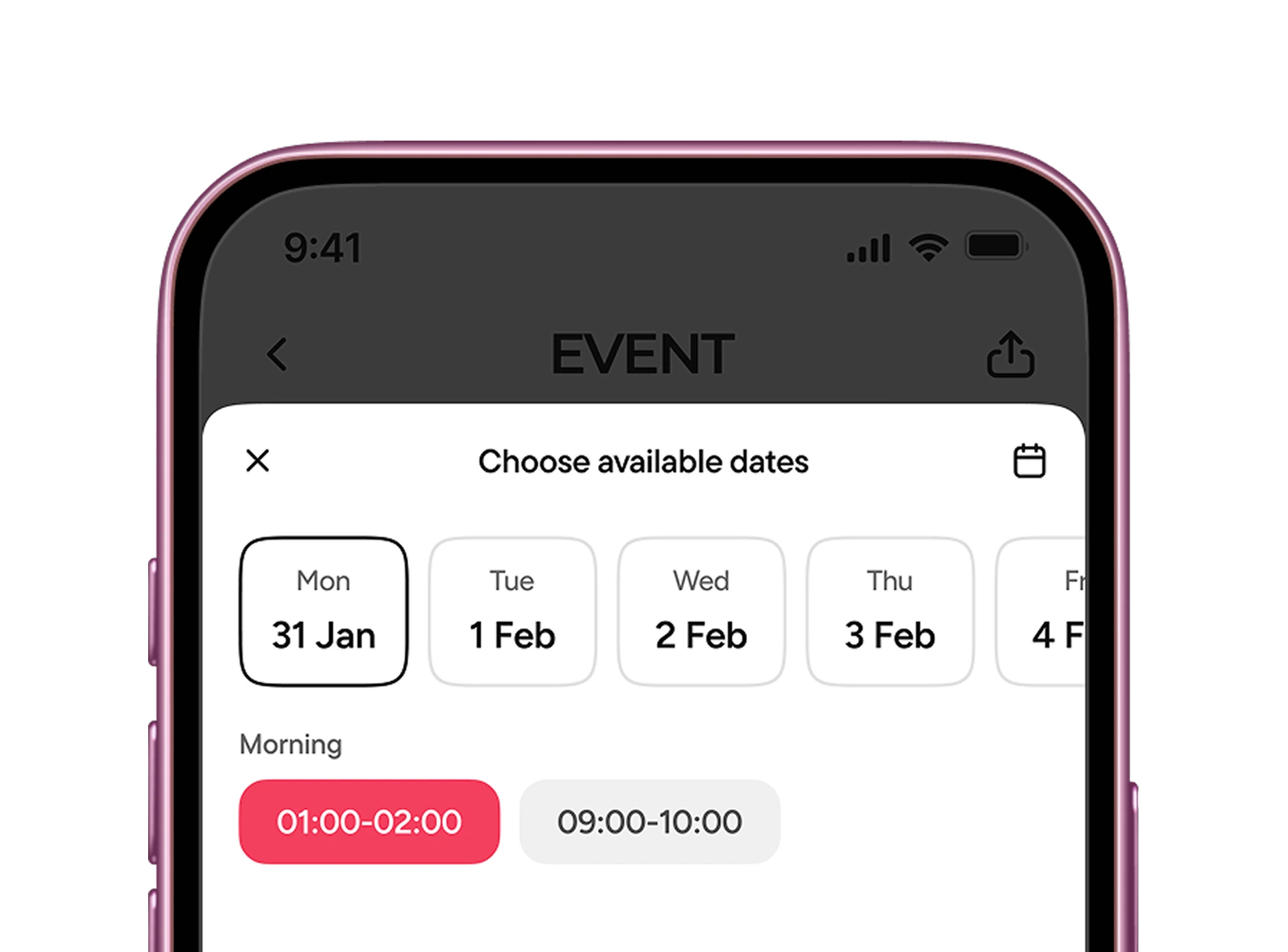 Booking and payment